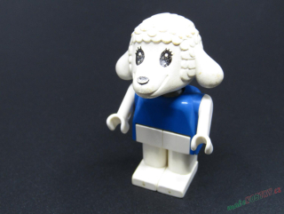 Lego Fabuland postavička - jehně Lisa - ZAŽLOUTLÁ HLAVA