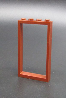 Lego rám dveří 1x4x6 - hnědá - reddish brown
