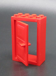 Lego dveře 2x4x5 - červené