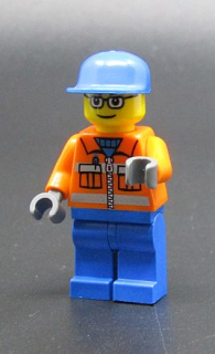 Lego figurka - pracovník letiště