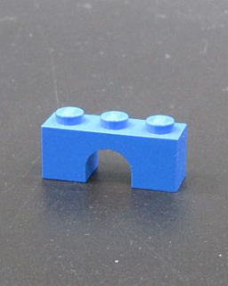 Lego most oblouk 1x3 - modrý