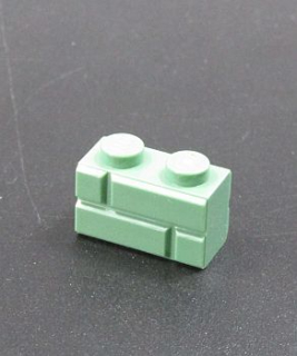 Lego kostička speciální - cihla - pískově zelená - sand green