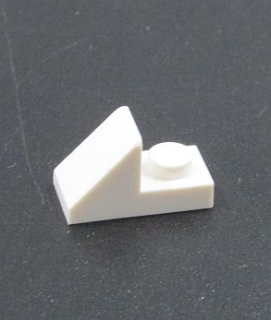 Lego destička speciální 1x2 - bílá