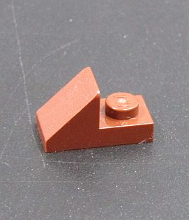 Lego destička speciální 1x2 - hnědá - reddish brown