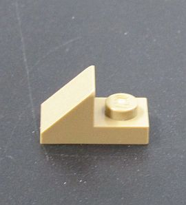 Lego destička speciální 1x2 - tmavě béžová