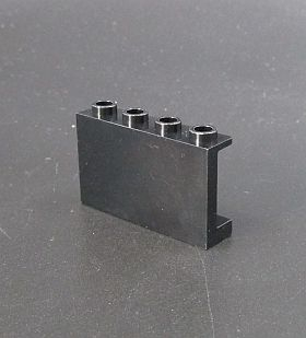 Lego panel 1x4x2 - černý