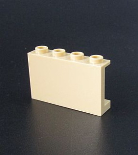 Lego panel 1x4x2 - béžový