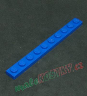 Lego destička 1x10 modrá