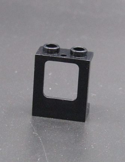 Lego okno 1x2x2 - černé