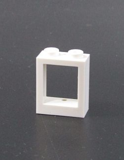 Lego okno - rám - 1x2x2 - bílé