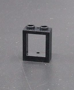 Lego okno - rám - 1x2x2 - černé