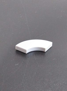 Lego destička hladká - oblouk - 2 x 2 - světle šedá - light bluish gray