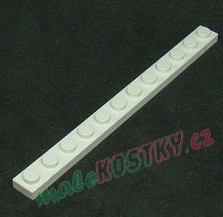 Lego destička 1x12 bílá
