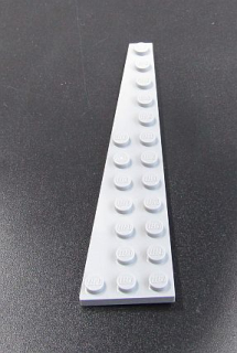 Lego destička klín 12x3 levá světle šedá - light bluish gray