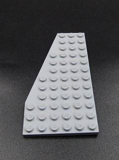 Lego destička klín 12x6 levá světle šedá - light bluish gray