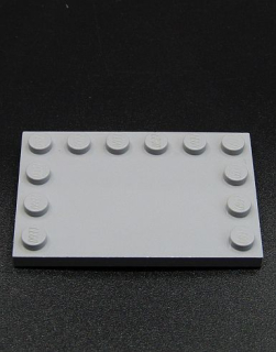 Lego deska 4x6 světle šedá - light bluish gray