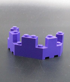 Lego kostka hrad 4 x 8 x 2 1/3 tmavě fialová