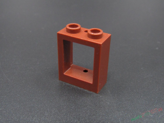Lego okno 1x2x2 - hnědé - reddish brown