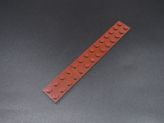 Lego destička 2x14 hnědá - reddish brown
