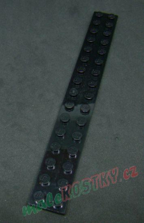 Lego destička 2x16 černá