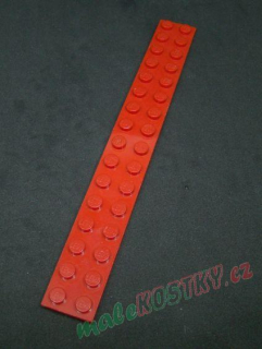 Lego destička 2x16 červená