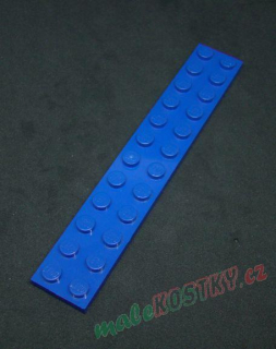 Lego destička 2x12 modrá