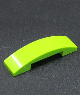 Lego destička zaoblená - světle zelená - lime