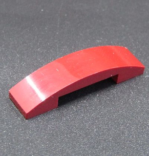 Lego destička zaoblená - tmavě červená