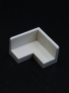 Lego destička speciální - panel rohový 2 x 2 x 1 - bílý