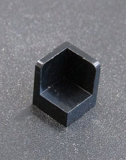 Lego destička - panel rohový 1x1x1 - černý