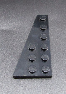 Lego destička klín 6x3 levá černá