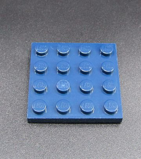 Lego destička 4x4 tmavě modrá