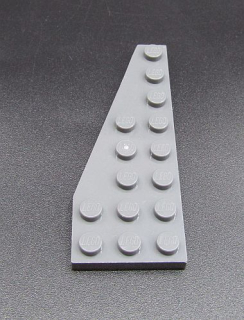 Lego destička klín 8x3 levá tmavě šedá - dark bluish gray