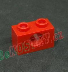 Lego kostička Technic 1x2 červená