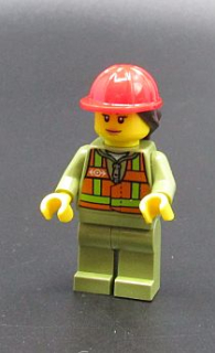 Lego figurka - vlaková dělnice