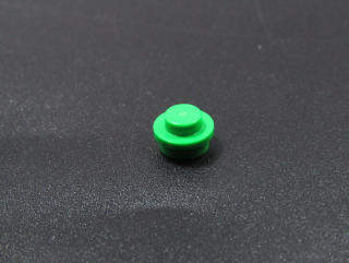 Lego kulatá destička 1x1 - jasně zelená - bright green