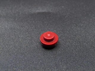 Lego kulatá destička 1x1 - tmavě červená