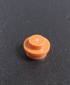 Lego kulatá destička 1x1 medium nougat