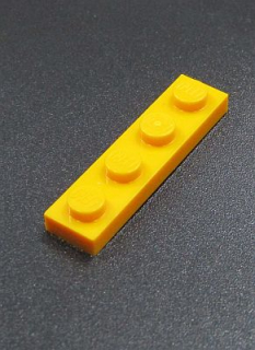 Lego destička 1x4 jasně světle oranžová