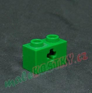 Lego Technic kostička kříž 1x2 zelená
