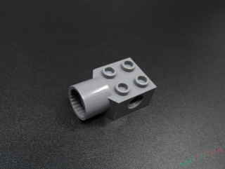 Lego Technic kostička s otvorem 2x2 - tmavě šedá - dark bluish gray