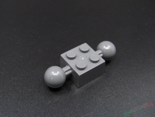 Lego Technic kostička 2x2 s kulovými klouby 2x2 - tmavě šedá - dark bluish gray