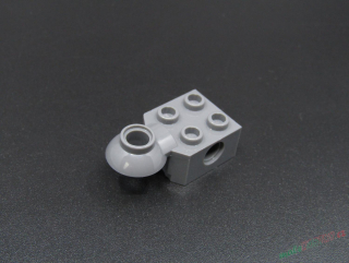 Lego Technic kostička s otočným kloubem 2x2 - tmavě šedá - dark bluish gray
