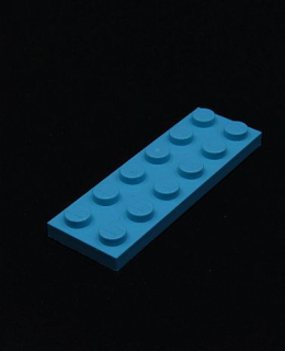 Lego destička 2x6 středně azurová