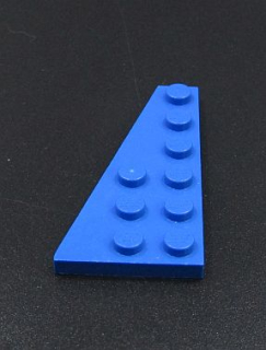 Lego destička klín 6x3 levá modrá