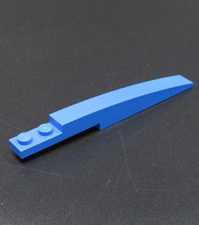 Lego zakulacená destička 10x1 - modrá