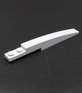 Lego zakulacená destička 10x1 - světle šedá - light bluish gray