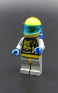 Lego figurka kosmonaut - Unitron - NAPRASKLÁ RUKA
