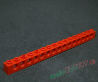 Lego Technic kostička  1x16 červená