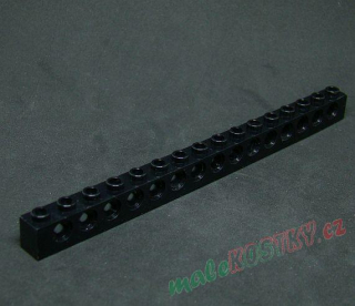 Lego Technic kostička 1x16 černá